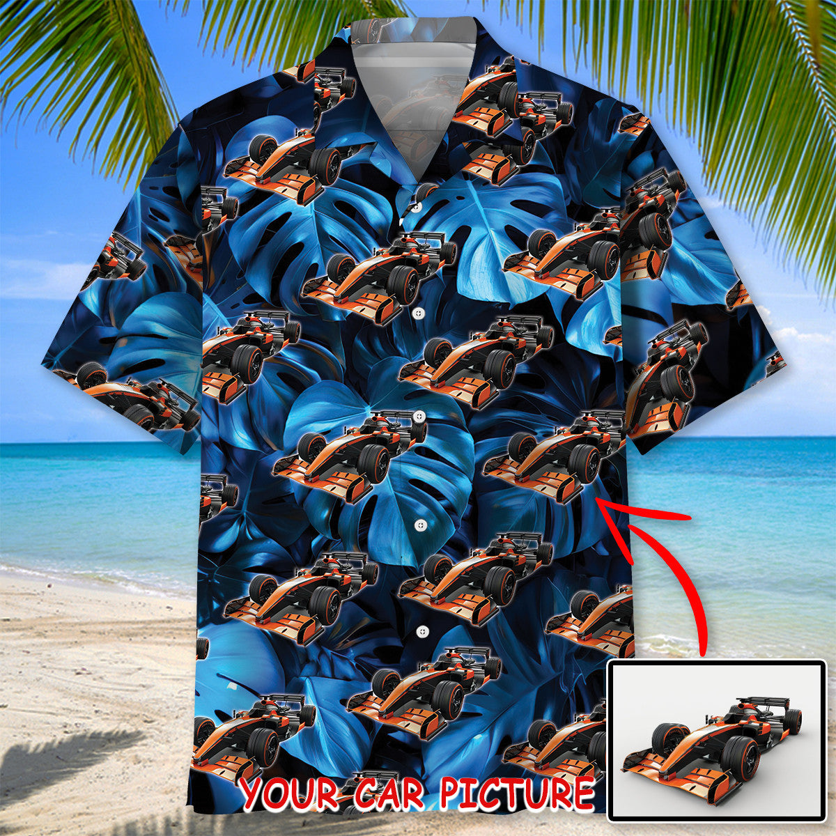 Personalized Car Collection Tropical Hawaiian Shirt