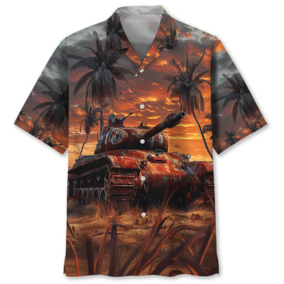 Old Soldier Tank Hawaiian Shirt