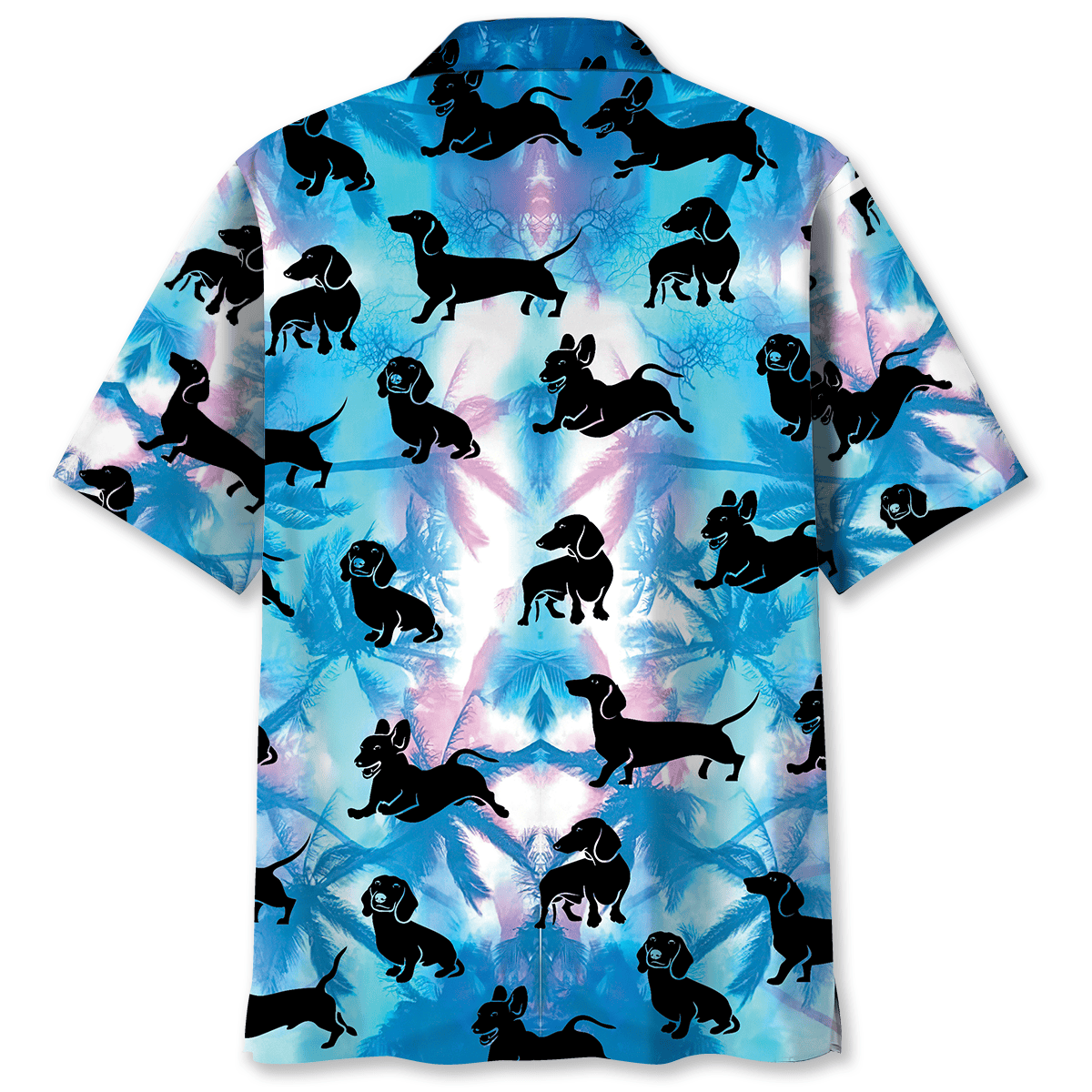 Dachshund Neon Tropical Hawaiian Shirt