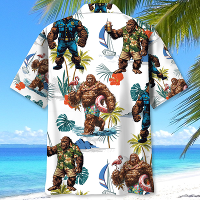 Summer Bigfoot Hawaiian Shirt