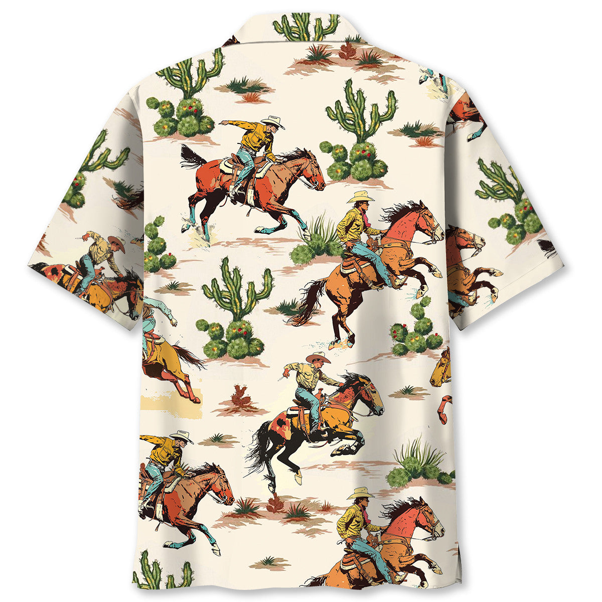 Desert Cowboy Bucking Hawaiian Shirt