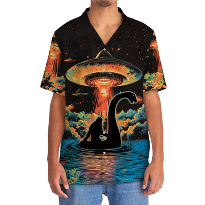 Bigfoot Nessie UFO Hawaiian Shirt