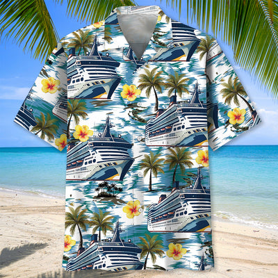Cruise Tropical Hibiscus Hawaiian Shirt