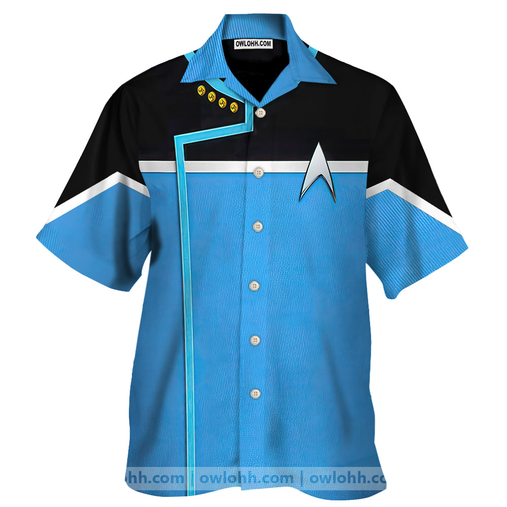 Star Trek Dress Uniform Science Division Cool - Hawaiian Shirt