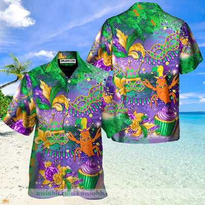 Mardi Gras Im Just Here For The Crawfish - Hawaiian Shirt