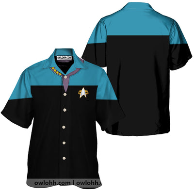 Star Trek Voyager Blue Costume Cool - Hawaiian Shirt