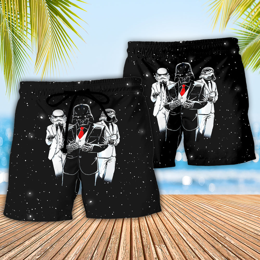 SW Darth Vader Come To The Dark Side We Have Gentleman - Beach Short