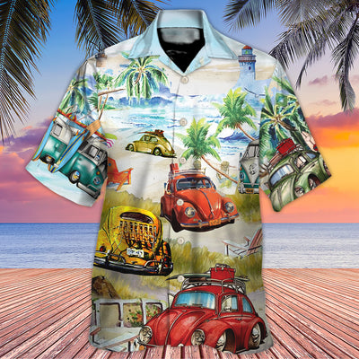 Car Love Beach Cool Style - Hawaiian Shirt