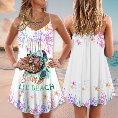 Turtle Satty Lil' Beach Love Ocean - Summer Dress