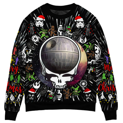 Christmas Star Wars Grateful Dead - Sweater - Ugly Christmas Sweaters