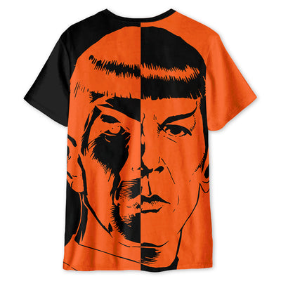 Halloween Star Trek Spock Two-Faced - Unisex 3D T-shirt - Owl Ohh