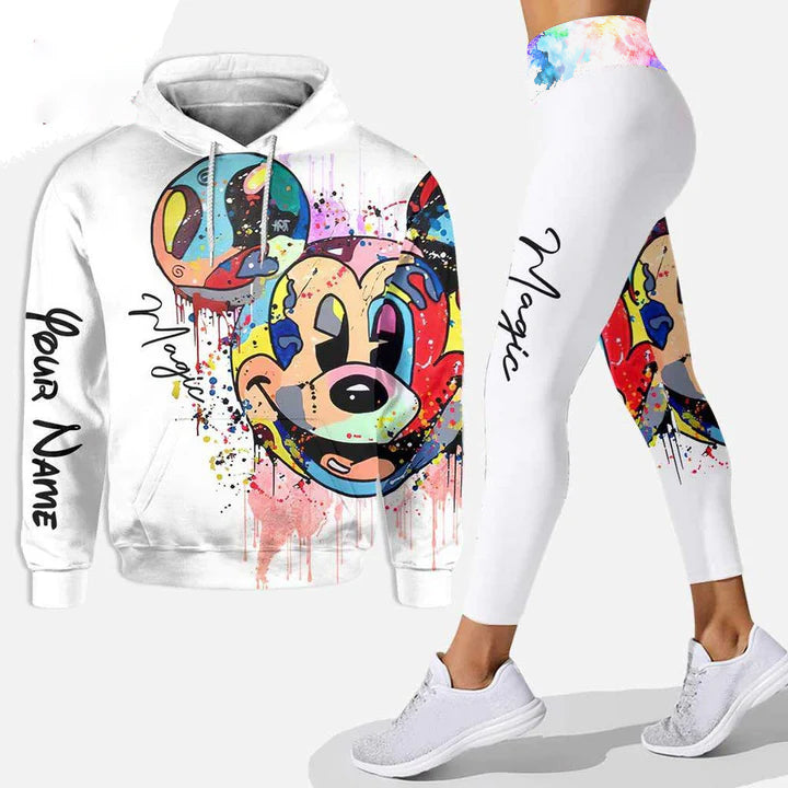 Personalized Mickey Mouse Hoodie Leggings POD Design-Owlsmatrix