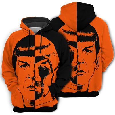Halloween Star Trek Spock Two-Faced - Hoodie - Owl Ohh