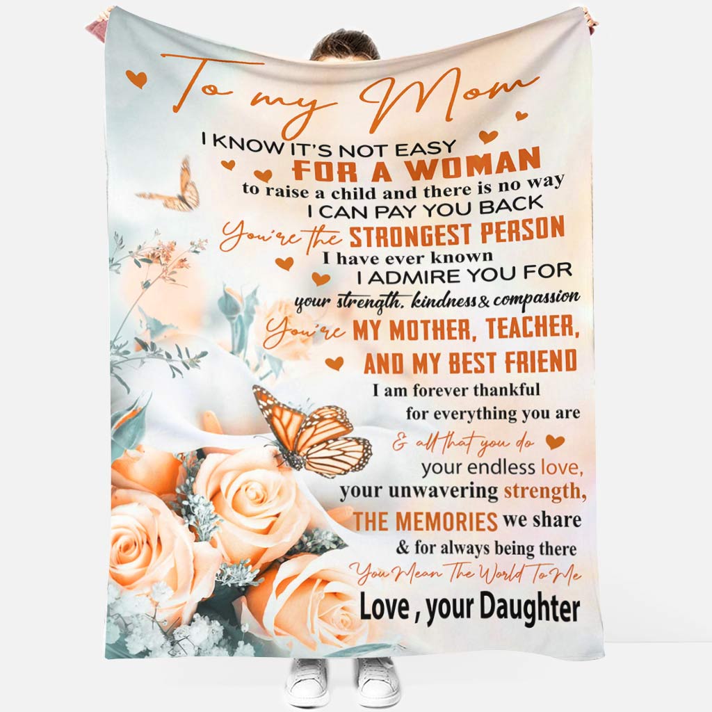 Rose Gift For Mom - Mother Style - Flannel Blanket - Owls Matrix LTD