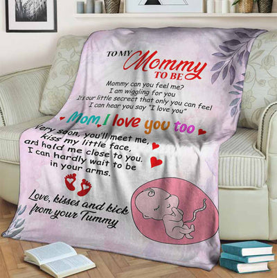Family To My Mommy I Love You - Flannel Blanket - Owls Matrix LTD
