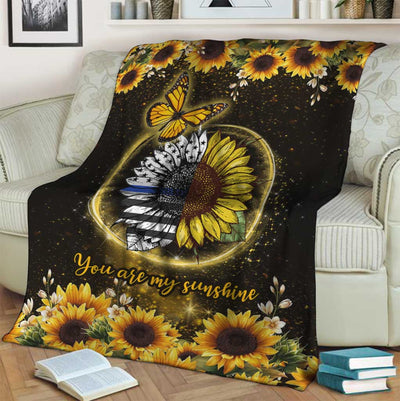 Sunflower You Are My Sunshine - Flannel Blanket - Owls Matrix LTD