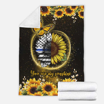 Sunflower You Are My Sunshine - Flannel Blanket - Owls Matrix LTD