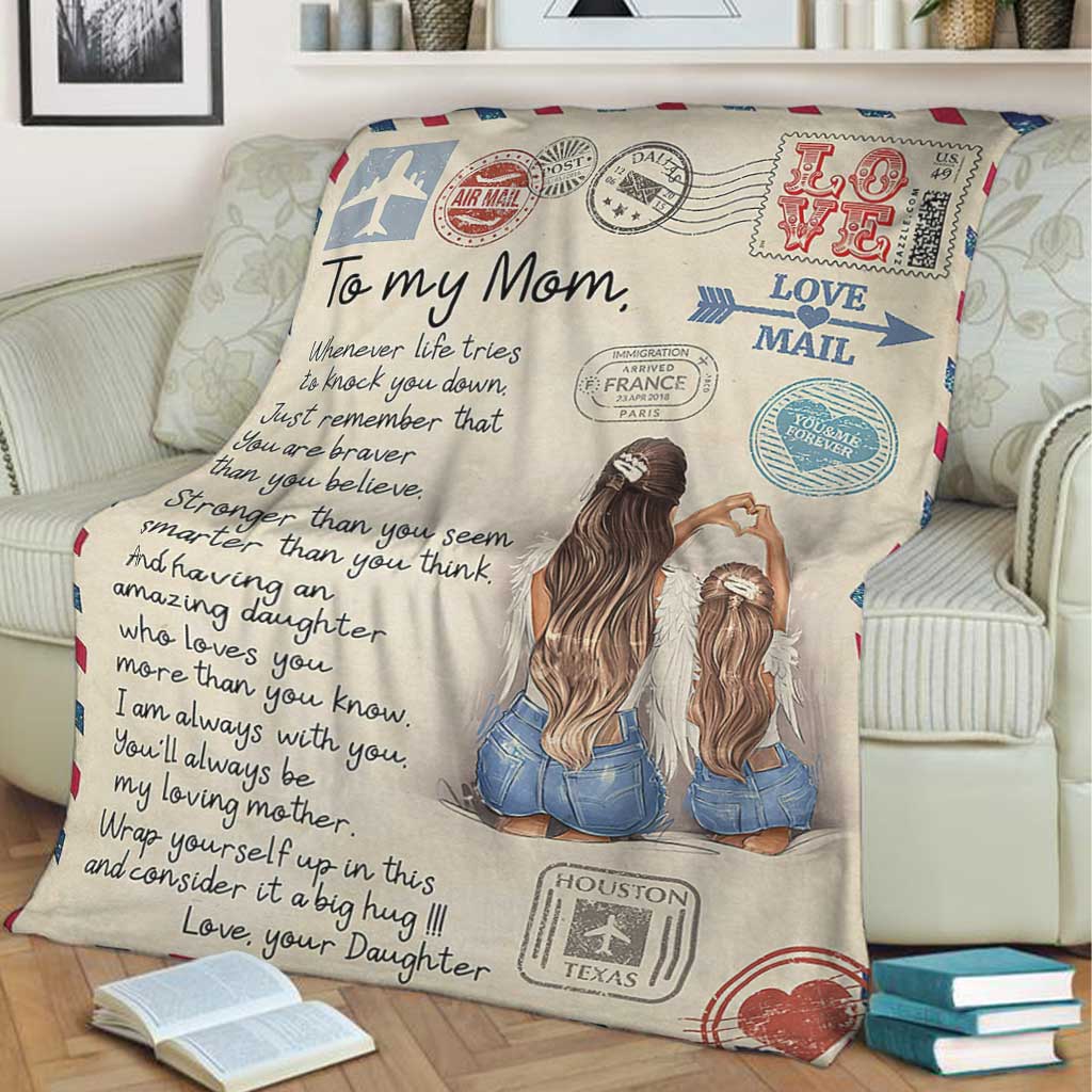 Family I Am Always With You Mother - Flannel Blanket - Owls Matrix LTD