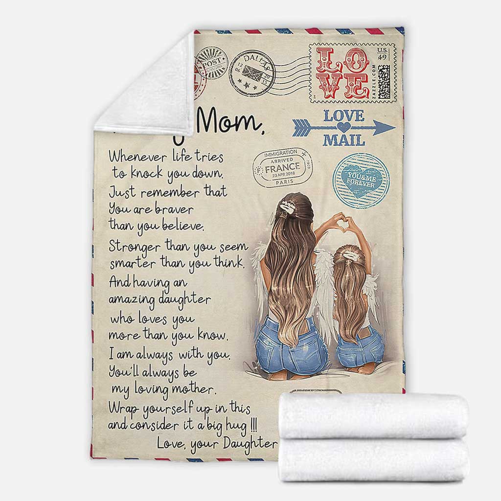 Family I Am Always With You Mother - Flannel Blanket - Owls Matrix LTD