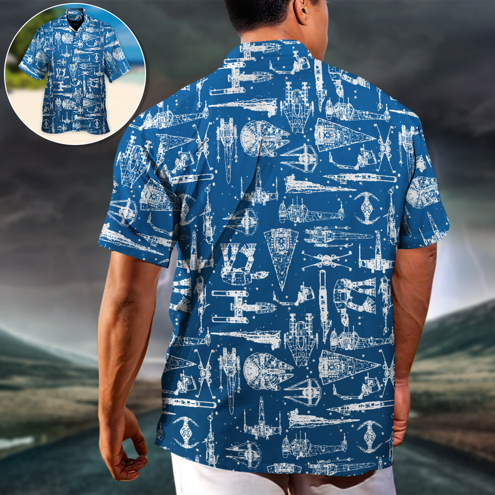 Star Trek Space Ships - Hawaiian Shirt For Men, Women, Kids - Owl Ohh-Owl Ohh