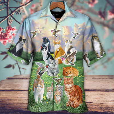 Cat Go To Heaven - Hawaiian Shirt - Owls Matrix LTD