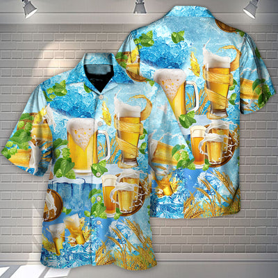 Beer Make Everyone Happy - Hawaiian Shirt - Owls Matrix LTD