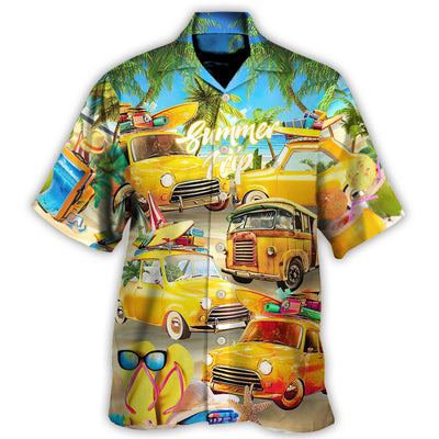 Hawaiian Shirt / Adults / S Car Let The Sea Summer Trip - Hawaiian Shirt - Owls Matrix LTD