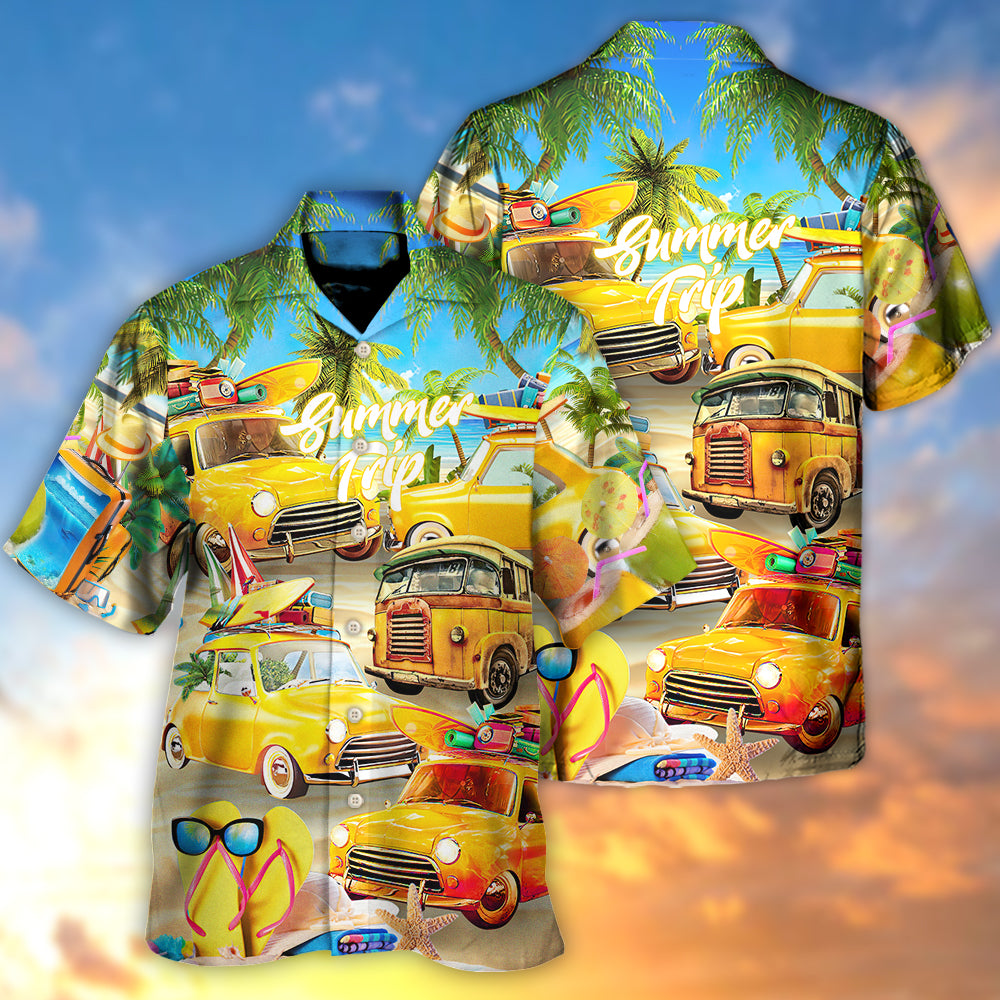 Car Let The Sea Summer Trip - Hawaiian Shirt - Owls Matrix LTD