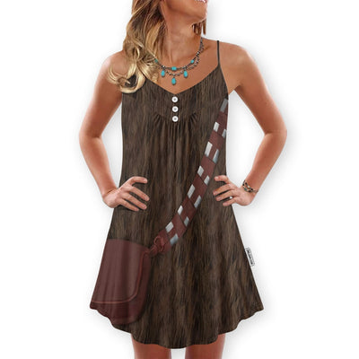 SW Chewbacca Cosplay - V-neck Sleeveless Cami Dress