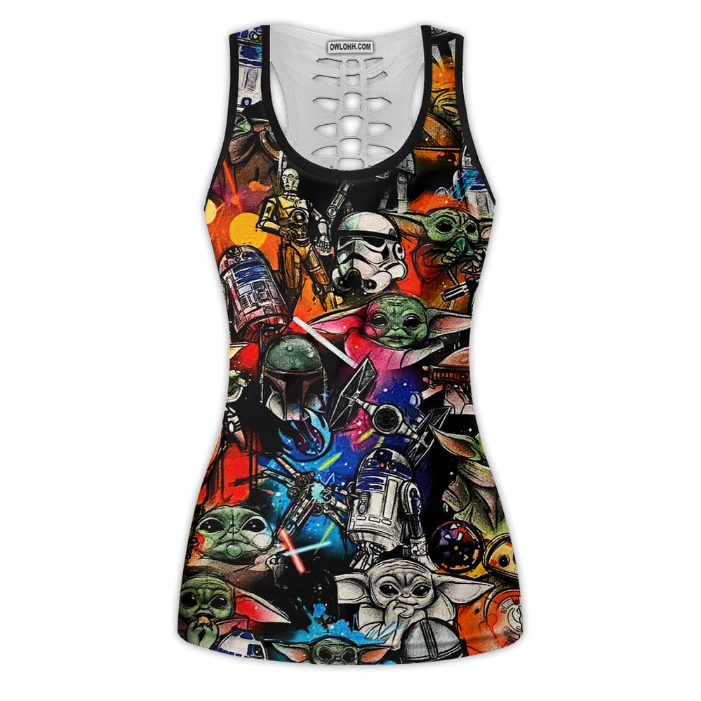 Starwars Highly Illogical Pattern - Tank Top Hollow