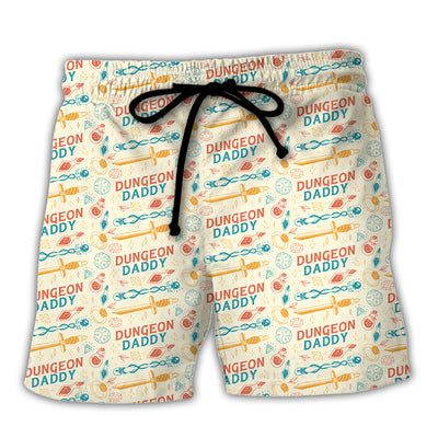 DnD Dungeon Daddy Pattern - Beach Short