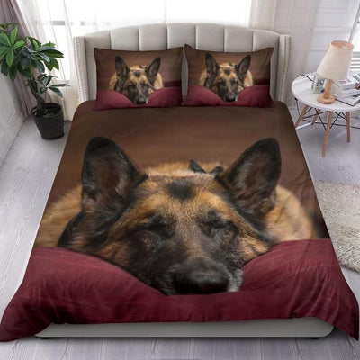 German Shepherd Dog Goodnight Sleeping - Bedding Cover - Owls Matrix LTD