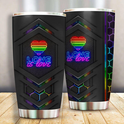LGBT Pride Love Is Love And Love Is Forever - Tumbler - Owls Matrix LTD