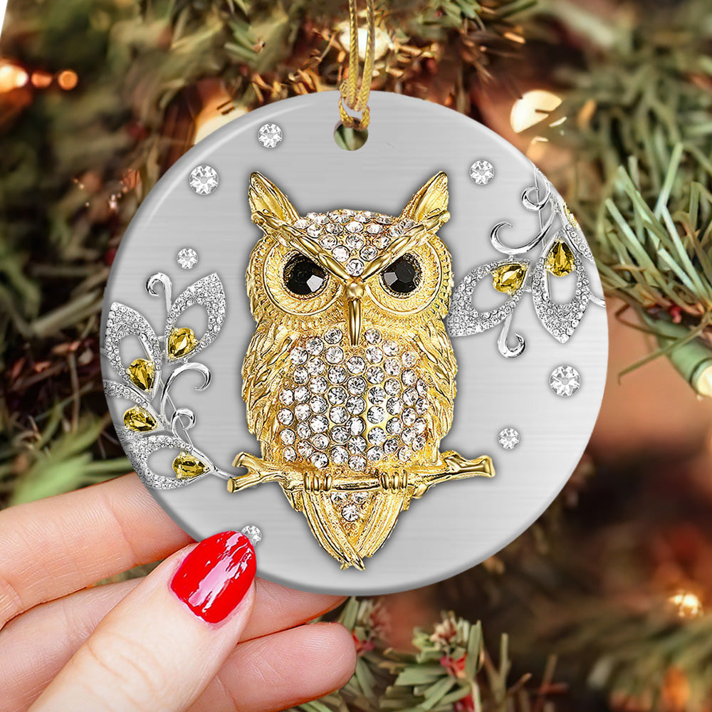 Owl Advice From An Owl Be Whoo - Circle Ornament - Owls Matrix LTD