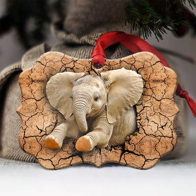 Elephant Beautiful In Lovely life - Horizontal Ornament - Owls Matrix LTD