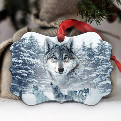Pack 1 Wolf To Be A Strong Wolf - Horizontal Ornament - Owls Matrix LTD