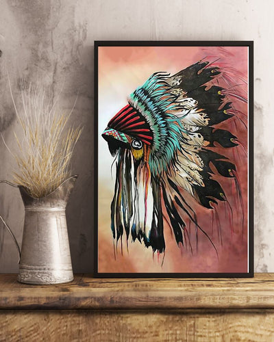 Native American Unique For Native American Lover - Vertical Poster - Owls Matrix LTD