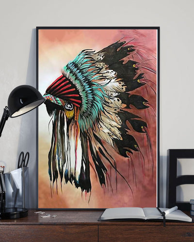 Native American Unique For Native American Lover - Vertical Poster - Owls Matrix LTD