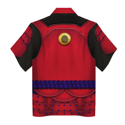 Star Wars Ashigaru Red Akazonae Koyal Guard Costume - Hawaiian Shirt