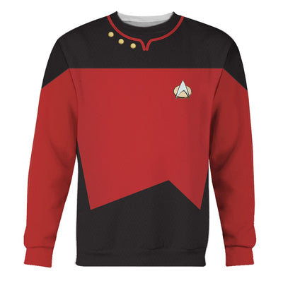 Star Trek The Next Generation Red Cool - Sweater - Ugly Christmas Sweater