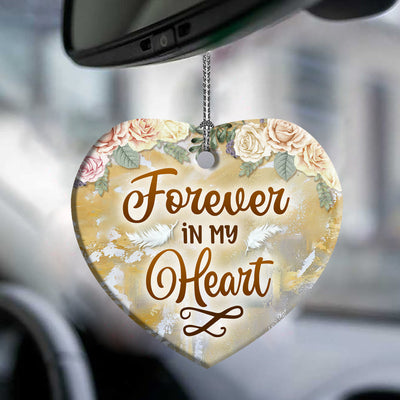 Angel Faith Forever In My Heart - Heart Ornament - Owls Matrix LTD