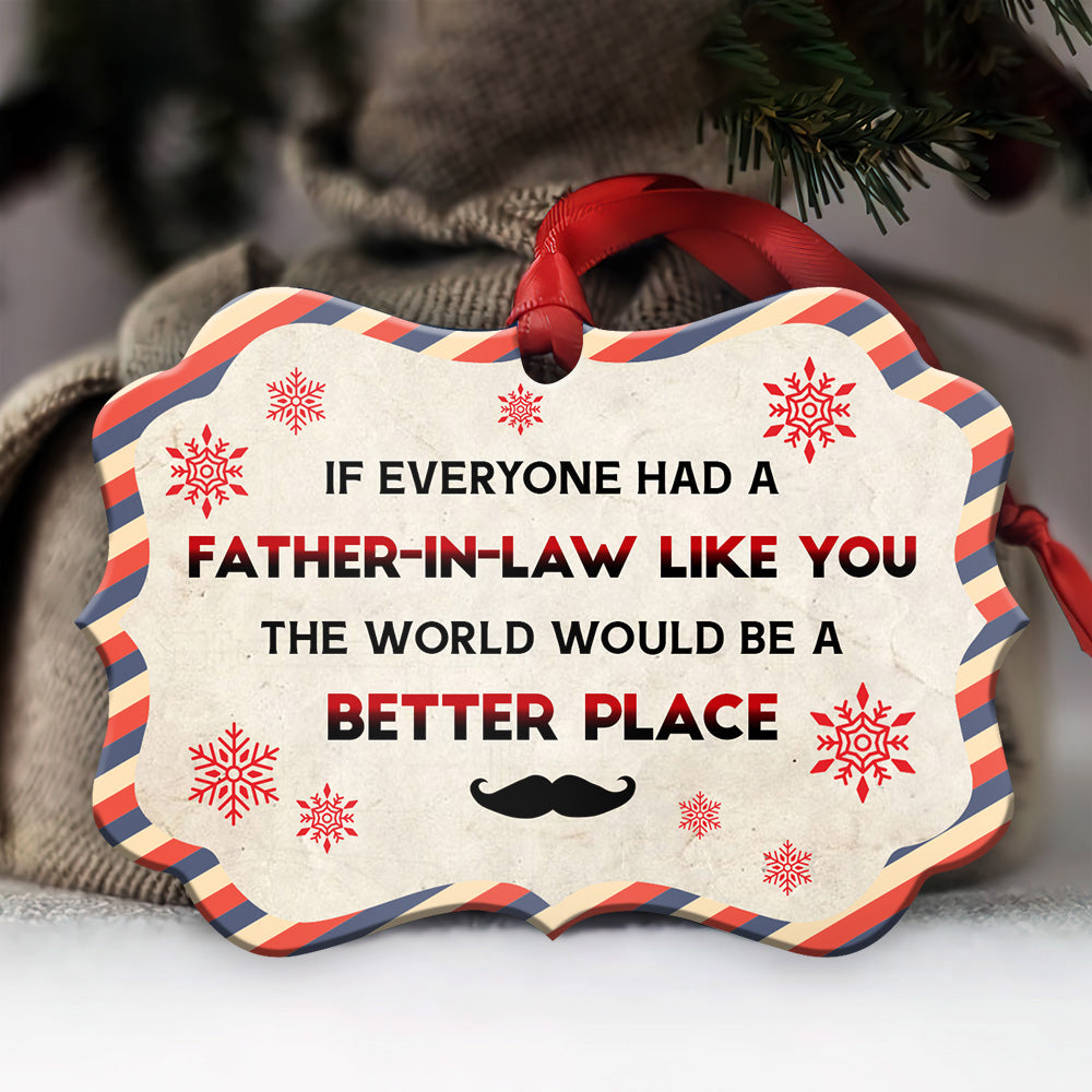 Family Father Gift A Father In Law Like You - Horizontal Ornament - Owls Matrix LTD