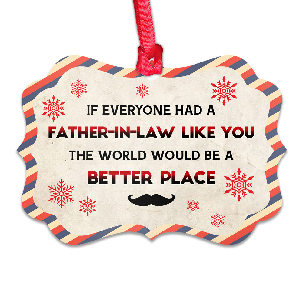 Family Father Gift A Father In Law Like You - Horizontal Ornament - Owls Matrix LTD