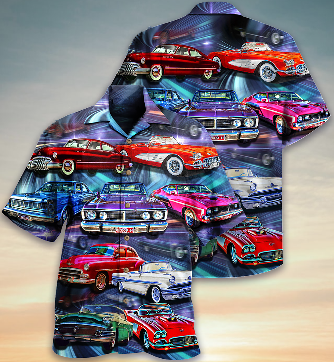 Car Color Mix Style - Hawaiian Shirt - Owls Matrix LTD