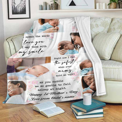 Family I've Only Been With You For A Little While Custom Photo Personalized - Flannel Blanket - Owls Matrix LTD