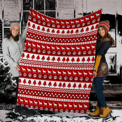Christmas Simple But Nice Style - Flannel Blanket - Owls Matrix LTD