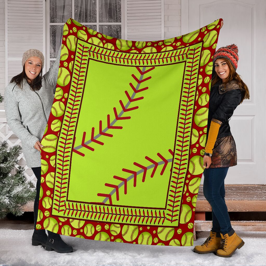 Softball Love Sport In Life - Flannel Blanket - Owls Matrix LTD