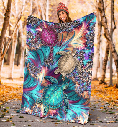 Turtle Magic So Lovely - Flannel Blanket - Owls Matrix LTD