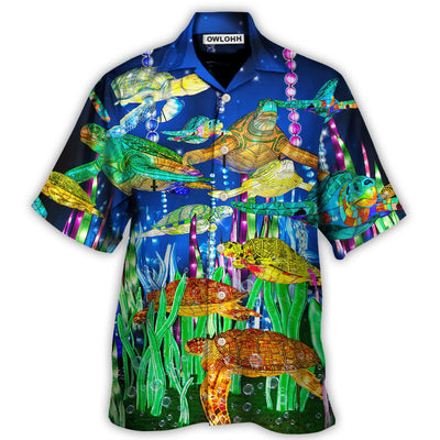 Hawaiian Shirt / Adults / S Turtle Find My Soul Into The Ocean - Hawaiian Shirt - Owls Matrix LTD