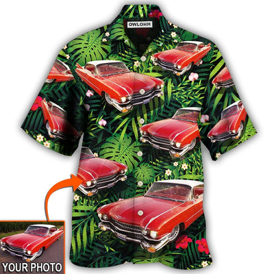 Hawaiian Shirt / Adults / S Car Eldorado Car Classic Tropical Flower Custom Photo - Hawaiian Shirt - Owls Matrix LTD